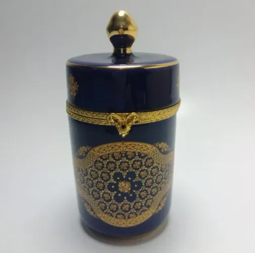 LIMOGES - PORTA JÓIAS VINTAGE DE PORCELANA FRANCESA