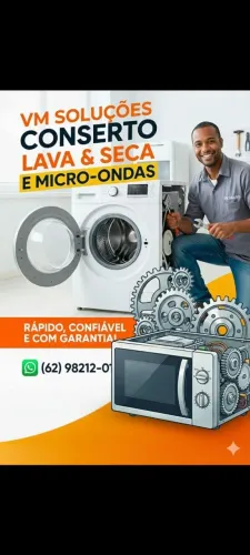 Conserto de máquina de lavar roupa e microondas de urgência orçamento online grátis