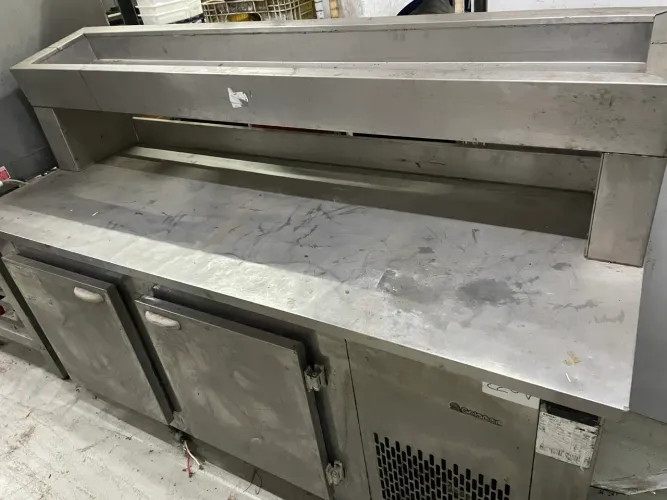Balcão refrigerado com condimentadora inox gelopar 220V