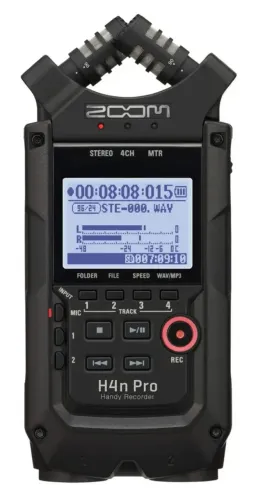 Gravador Zoom H4n Pro - 24-bit/96kHz - Preto
