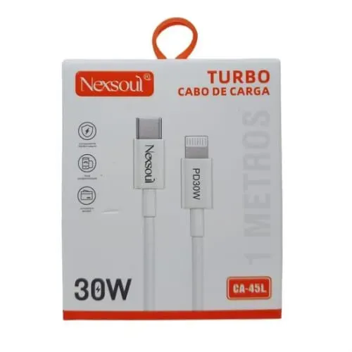 Cabo tipo C para iPhone 30 W (cabo 1 metro) 