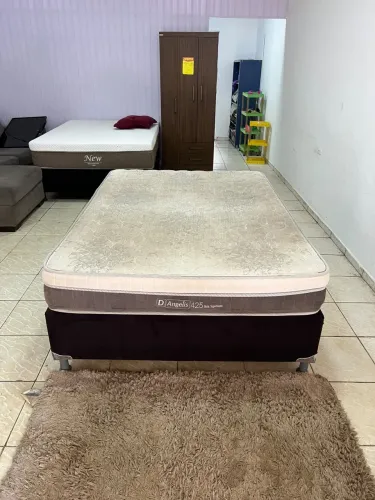 Cama BOX de Casal Colchão de Molas Ensacadas - Entrega Grátis