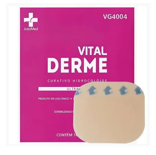 Curativo Hidrocolóide Ultrafino 10cm x 10cm - 01 Unidade - Vital Derme