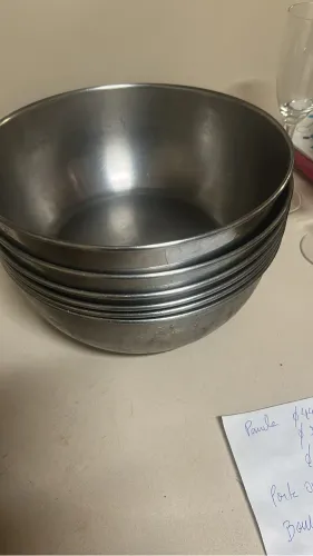 Lote Profissional de Bowls em Aço Inox - 19 Peças (Vários Tamanhos)