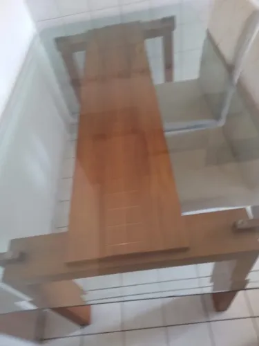 Baixou o valor !!somente a mesa retangular tampo de vidro temperado  nova execelente estad