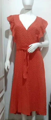 Vestido Seminovo Chocoleite M