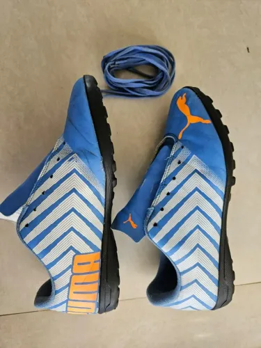 Chuteira Futsal Puma Tacto II Unissex - Preto+Cinza N° 39 Conservada - Nota Fiscal