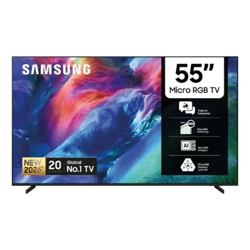 COMBO - Samsung Vision AI TV MICRO RGB, 4K, R85H, 55" + Soundbar Q600h - PRODUTO NOVO!