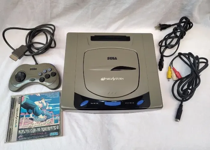 Console Sega Saturn Cinza Japonês Funcionando Perfeitamente