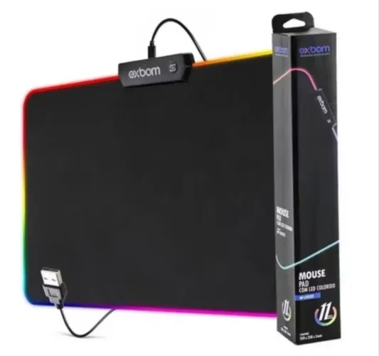 Mousepad Gamer Exbom LED RGB