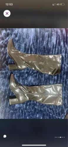 BOTA PRETA NOVA ENVERNIZADA 