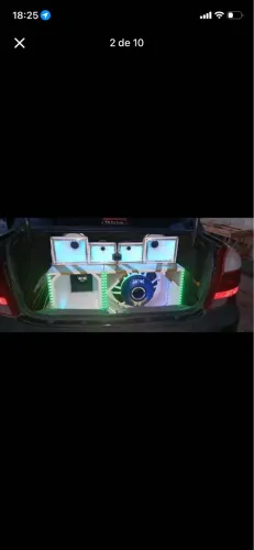 Caixa de som de carro completo