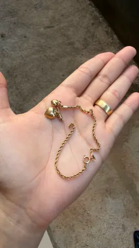 Pulseira de ouro feminina