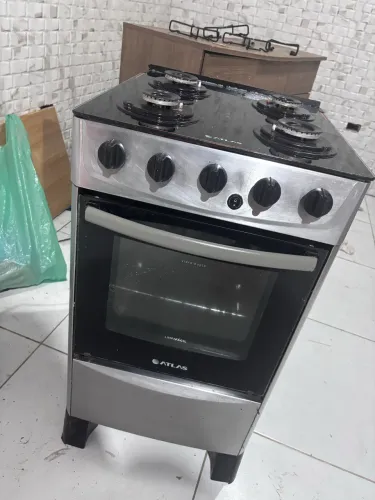 FOGÃO ATLAS COM BASE DE VIDRO