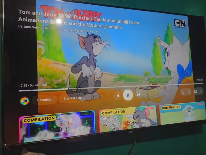 Vendo essa tv está nova 1 mês de uso