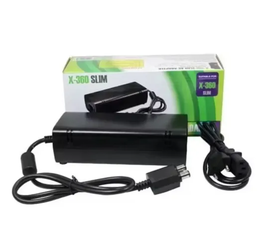 Fonte De Alimentação Xbox 360 Slim 2 Pinos Bivolt 110v/220v Novo
