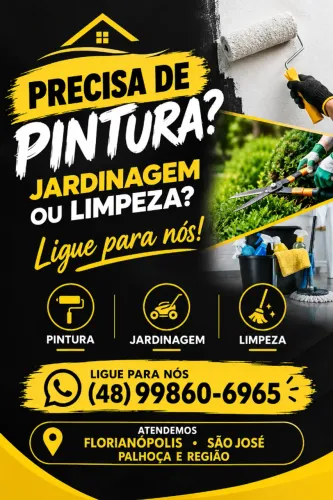 Pintura , jardinagem, limpeza