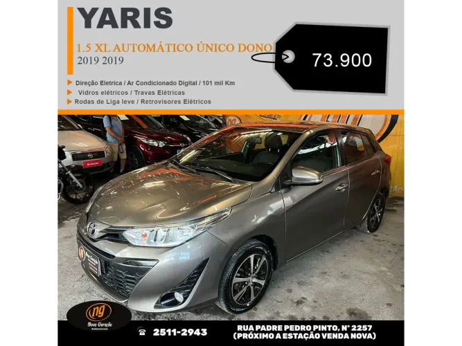 Toyota Yaris XS 1.5 Flex 16V 5P Aut. 2019