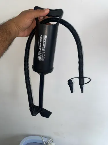 Bestway, Bomba de ar manual 30 cm para Infláveis com 3 Bicos Adaptáveis