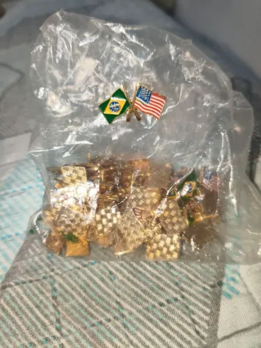 Lote pin broche - Brasil e Estados Unidos