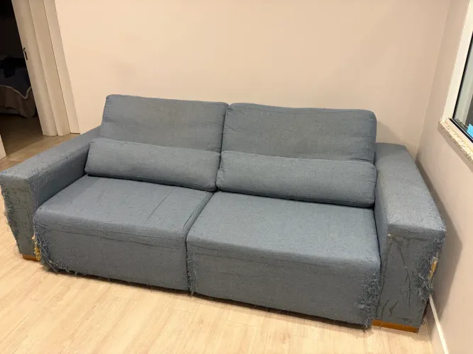 Sofá de linho em Chaise