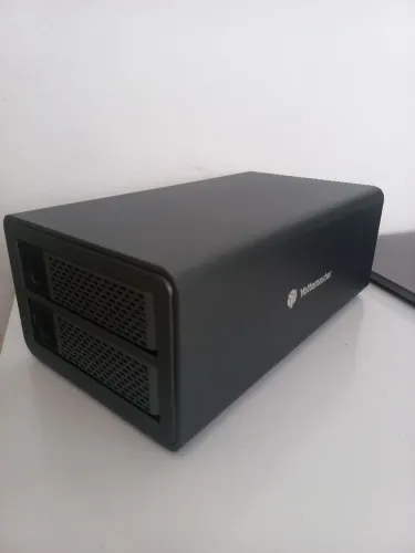 Case Gaveta HD/SSD Externo Yottamaster Dual Bay com Suporte RAID (2 Baias)