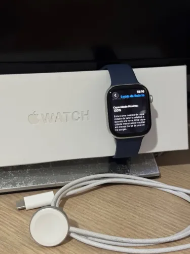 Apple Watch Series 10 - 46mm - Prata - GPS - 10x SEM juros