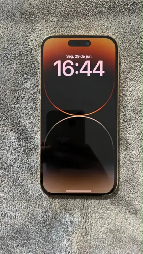 ? iPhone 14 Pro 128GB Branco/Dourado - Bateria 100%