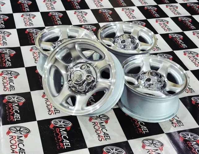 Jogo de rodas aro 15 Ford ranger xlt 5x114 Originais + Calotas