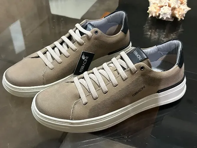 Sapato Ferracini Gold Nobuck Cinza