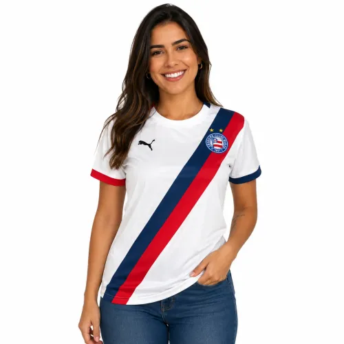 Camisa Bahia Feminina Lançamento 26/27 Home I Baby Look