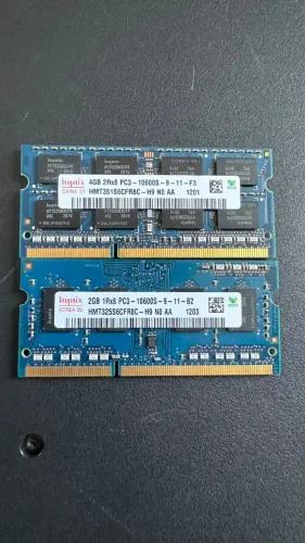 Cartão Memoria RAM - DDR3 1333MHz SK Hynix (4GB + 2GB)
