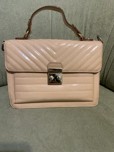 Bolsa Verniz Nude - Usada
