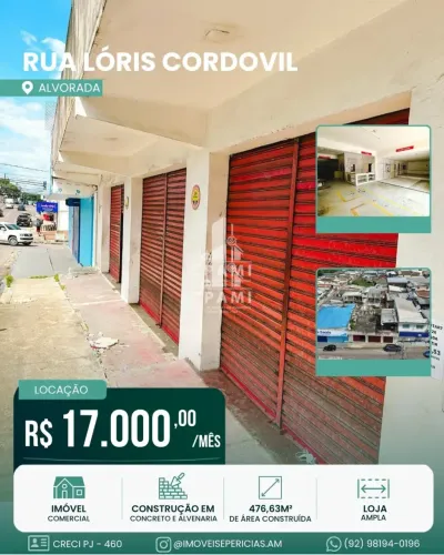 Imóvel Comercial | 476m² | Rua Lóris Cordovil | Alvorada