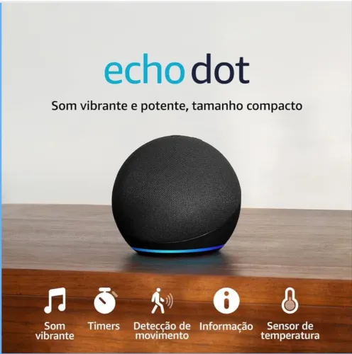 Echo Dot (Geração mais recente) | Smart speaker com Alexa