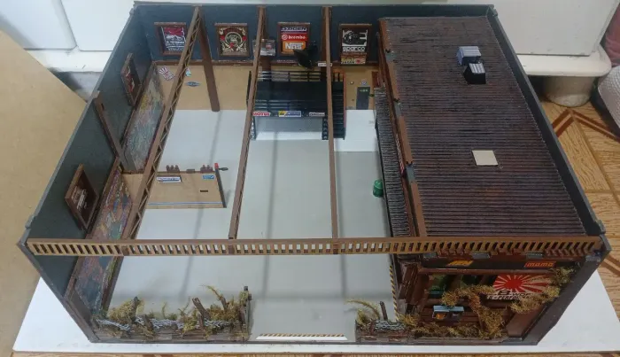 Hot Wheels Diorama Garagem e oficina