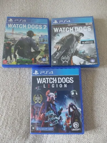 Coleção Watch Dogs1 - Watch Dogs 2 - Watch Dogs Legion - Jogos Playstation 4 - PS4