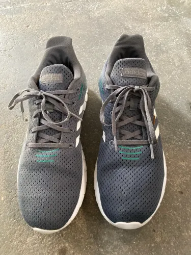 Tênis Adidas Asweerun Cinza Masculino, Tamanho 43 (Original)