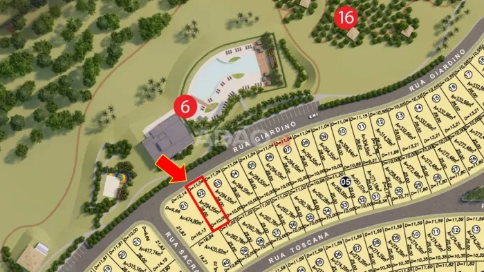 Lote no Condomínio Fechado Jardins Parma de 294,55 m²