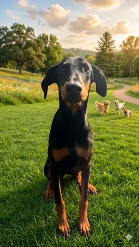 Cachorro doberman 