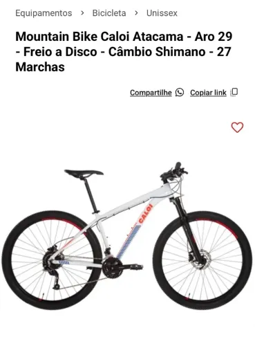 Mountain Bike Bicicleta Caloi Atacama - Aro 29