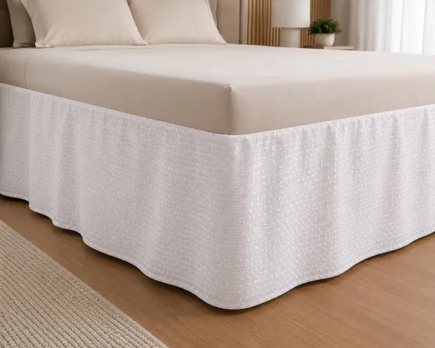 Saia cama box casal