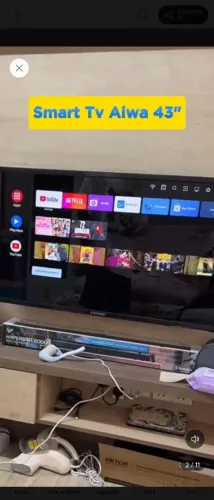 Smart TV AIWA 43? Android Full HD Borda Ultrafina HDR10 Dolby Áudio AWS-TV-43-BL-02-A