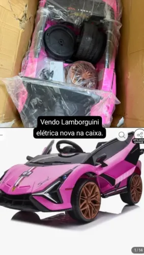 Lamborghini infantil NOVA NA CAIXA