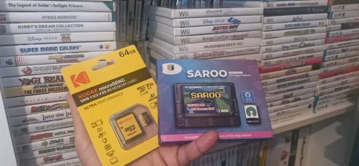 Saroo Bombado 64GB Sega Saturn com 100 jogos novo