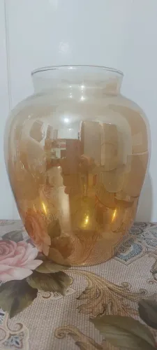 Vaso Cristal Âmbar