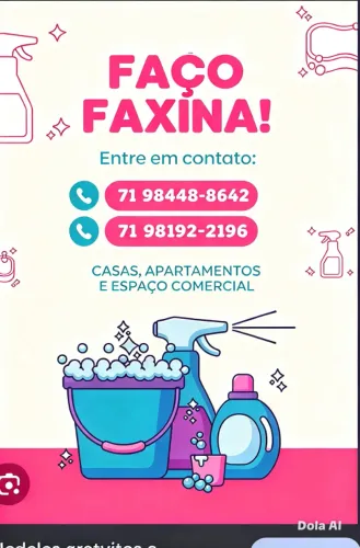 Faço faxina Aparti de 120