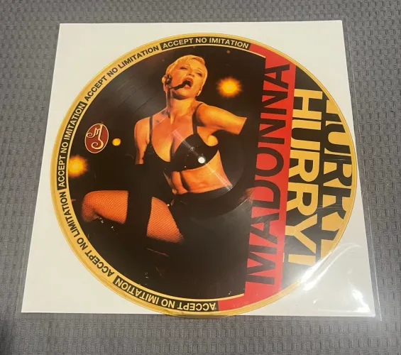 Madonna Hurry Hurry Picture Disc RARO (*detalhe)