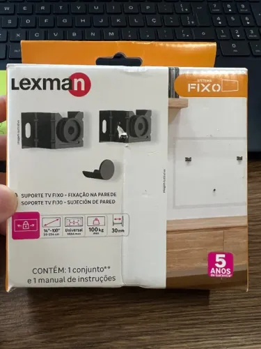 Suporte TV Fixo Universal Lexman 14" a 100" (Até 100kg) - Novo