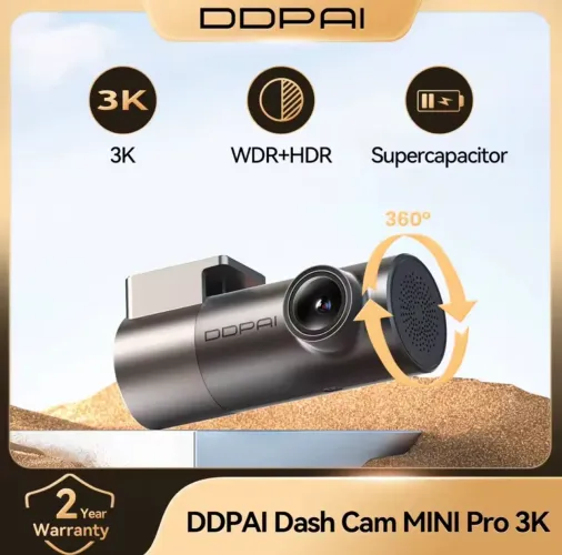 Câmera veicular DDPAI MINI Pro 2K HDR 1620P
